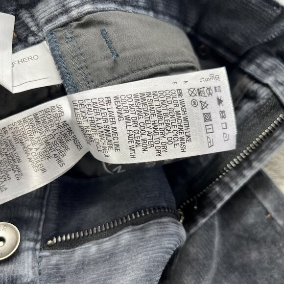 Quiksilver Boys Sz 26X26 Gray Kracker Corduroy Pants Straight Tapered NWT Skater - Picture 14 of 16